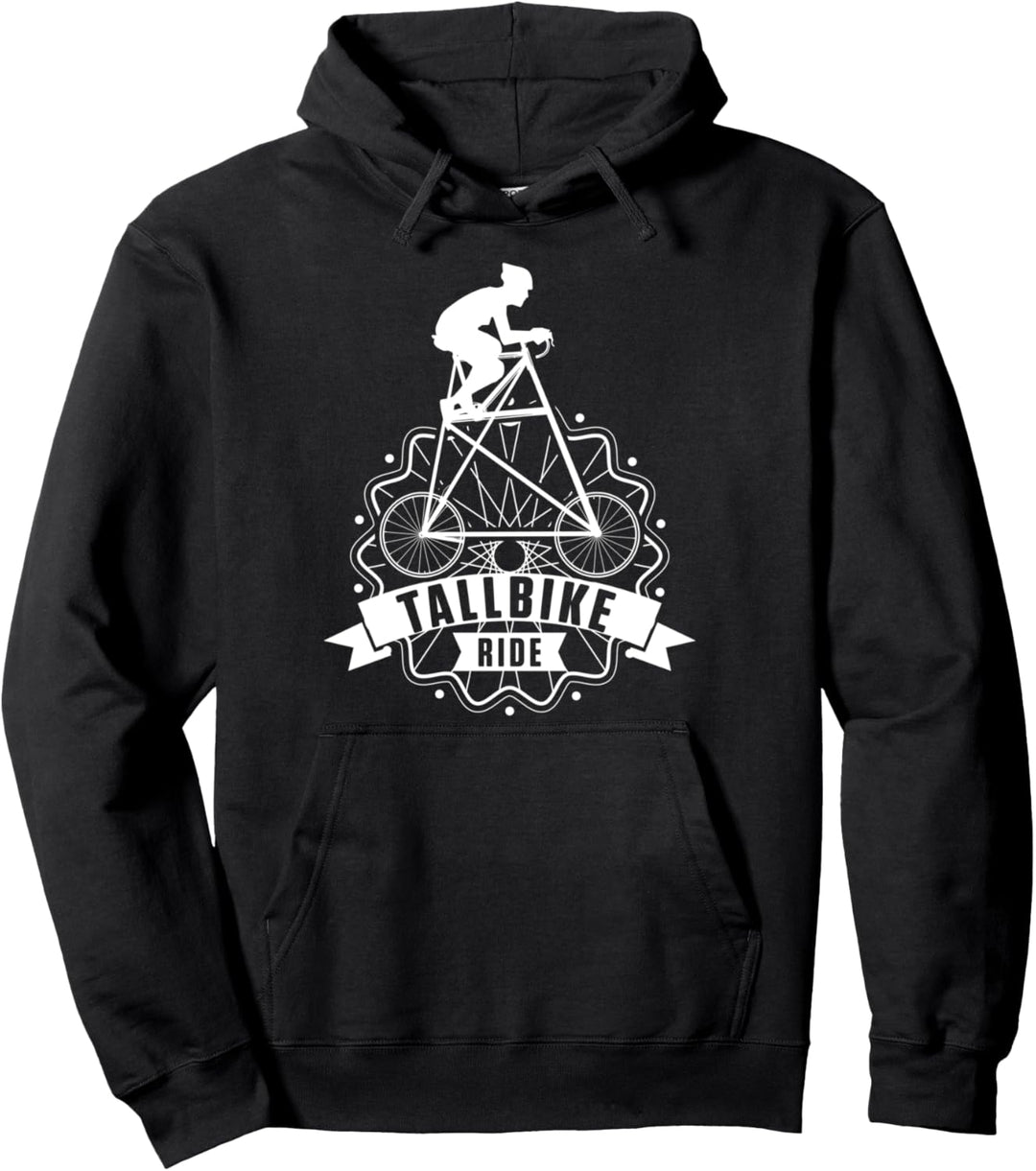Tallbike Hochrad Rad Fahren Fahrrad Bike Radsport Geschenk Pullover Hoodie