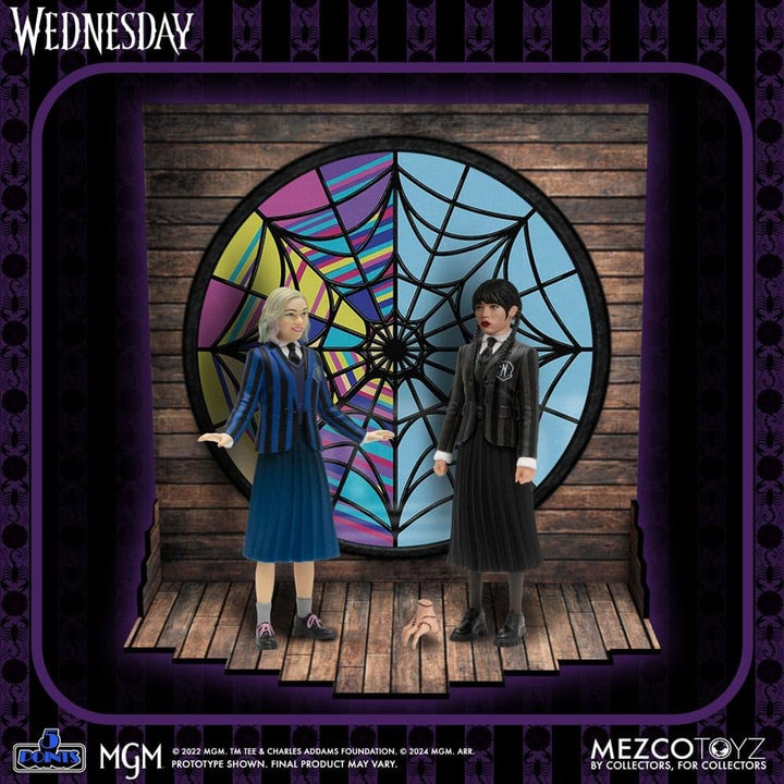 Wednesday Figurines 5 Points Wednesday &amp; Enid Boxed Set 10 cm