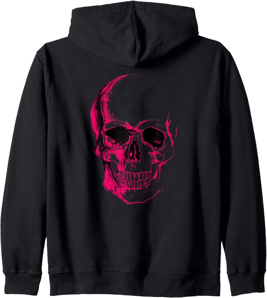 Totenkopf-Grafik in Pink Kapuzenjacke