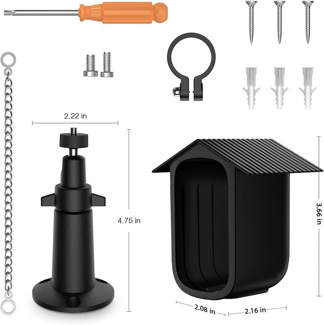 HOLACA Halterung Kompatibel mit eufyCam 2C/2C Pro (Kamera Nicht enthalten), ABS Hülle + Metall-Wandh