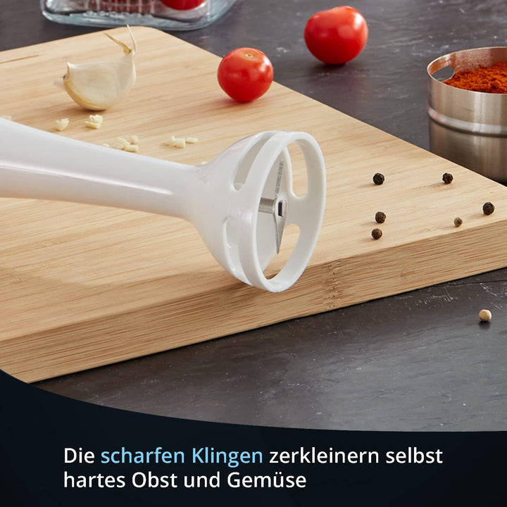 KHG Stabmixer Pürierstab STM-170W Edelstahlmesser Mixer Handmixer Zerkleinerer KHG