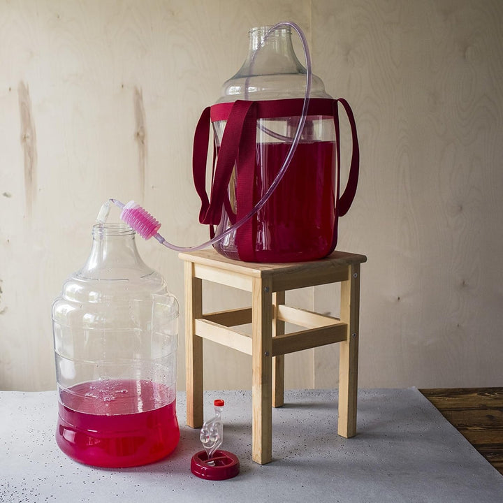 lilawelt24 15 L Gärballon Weinballon Gärbehälter Flasche Weithalsballon Gummistopfen Gärspund Gärung