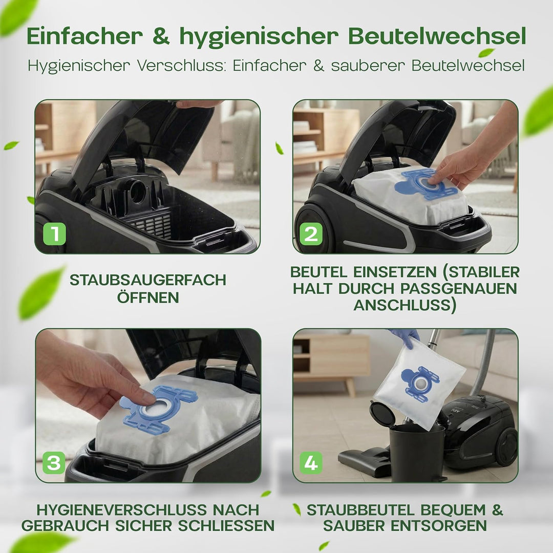 20 Staubsaugerbeutel als Alternative für Swirl Staubbeutel A07, passend für viele AEG, Electrolux, P