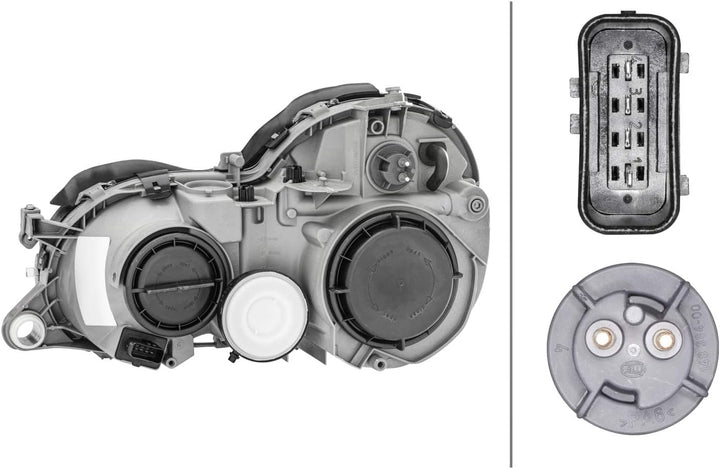 HELLA 1D9 007 450-141 Halogen-Hauptscheinwerfer - rechts - für u.a. Mercedes-Benz Clk (C208), rechts