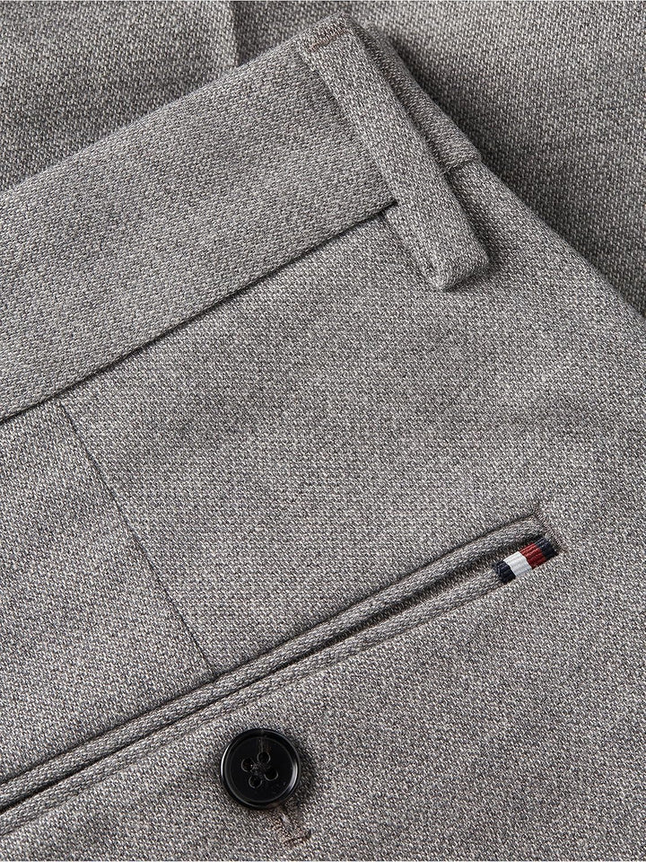 Tommy Hilfiger Herren Bleecker Fake Solid Wool Look Gewebte Hosen 31W / 30L Grau (Medium Grey Heathe