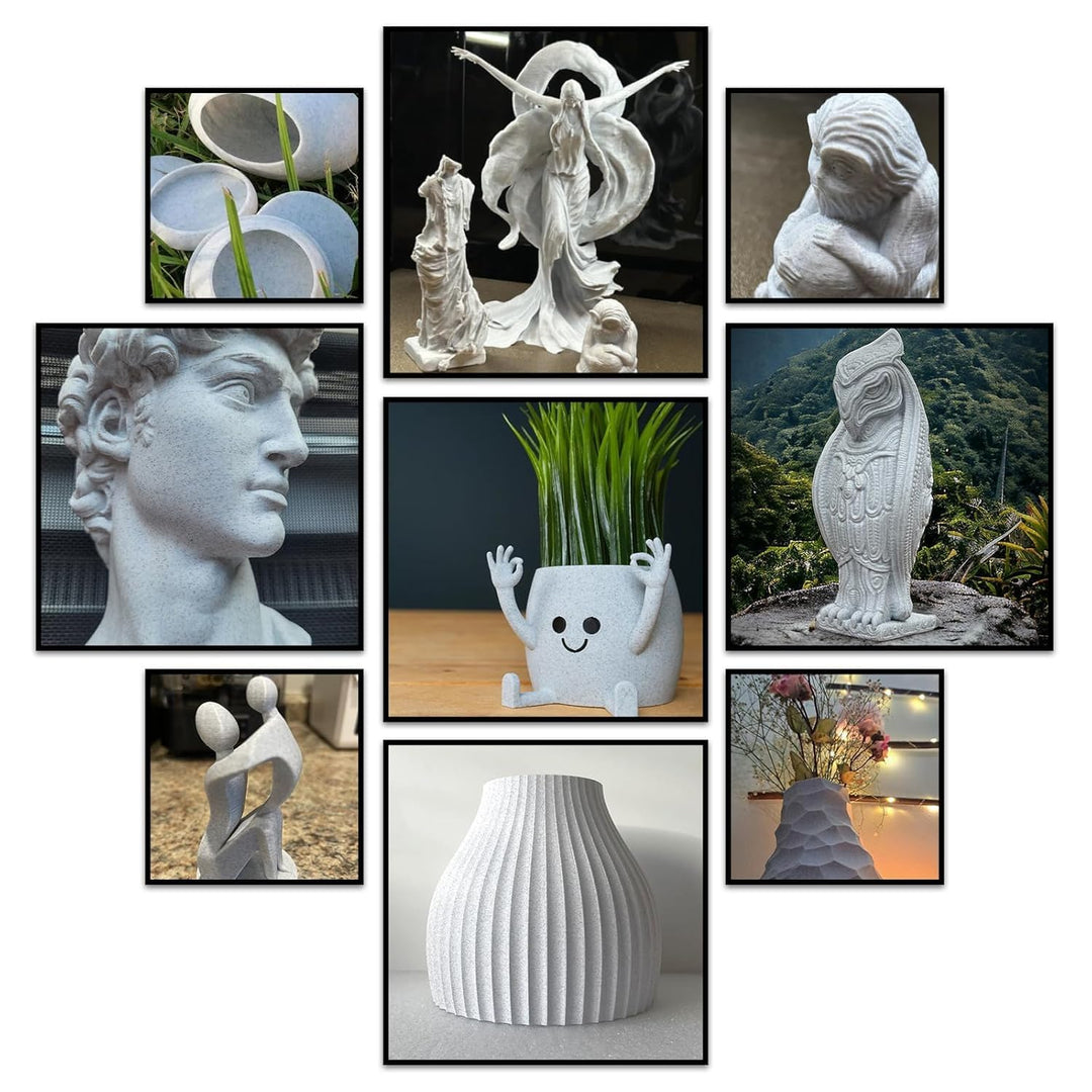 GEEETECH PLA Filament 1.75mm Marble, 3D Drucker PLA Filament 1kg Spool, like Marmor Marble Marble pl