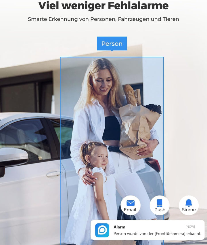 Reolink 2K PTZ Solar Überwachungskamera Aussen Akku, Personen-/Autoerkennung, 355°/140° Pan Tilt WLA