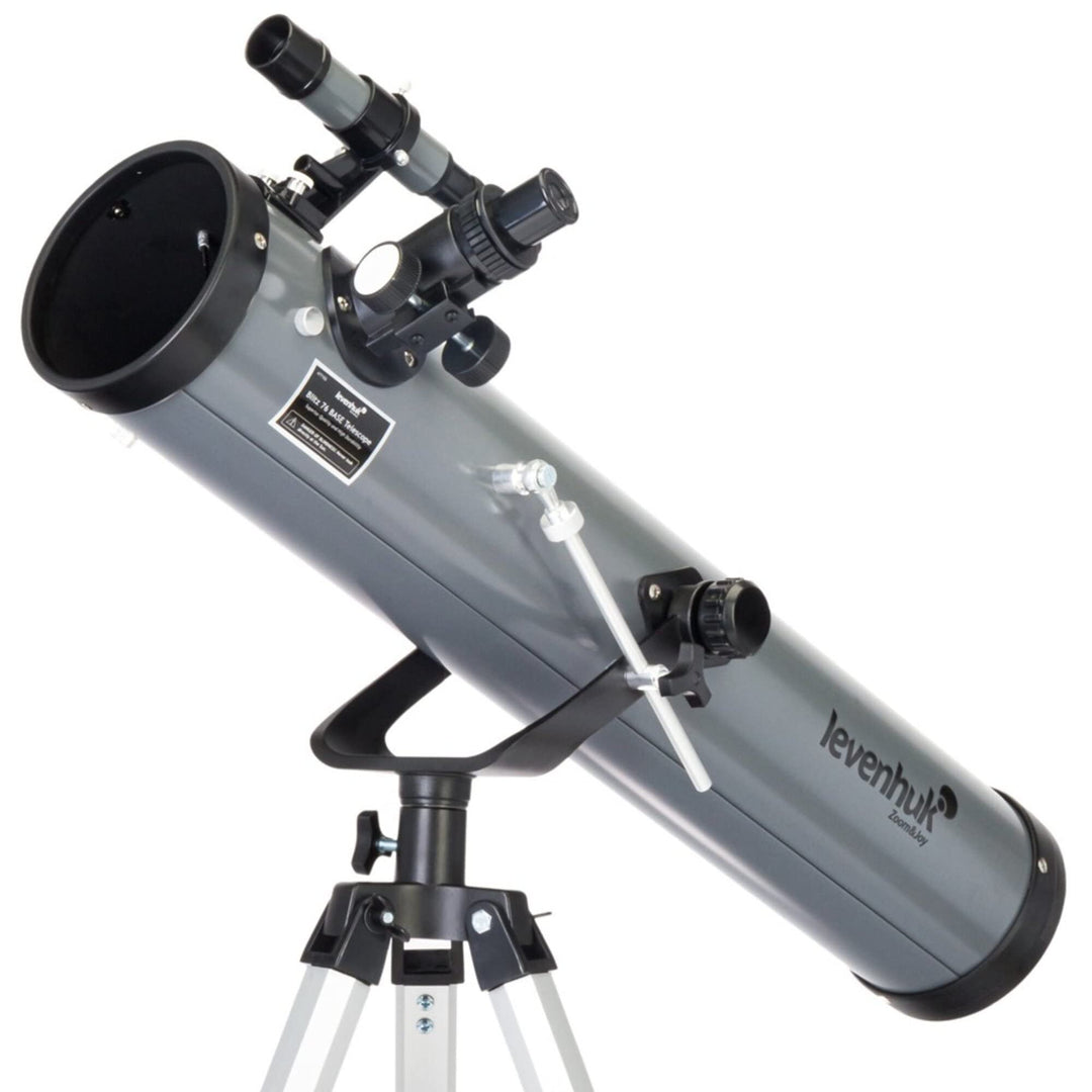 Levenhuk Blitz 76 Base 76 mm Newton-Spiegelteleskop Für Amateure Und Einsteiger, Mit Stativ Und Erwe