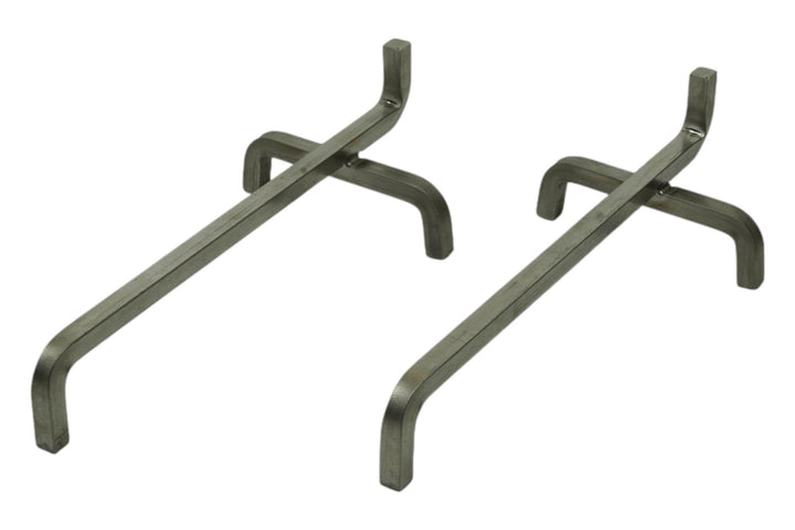 Feuerhund Edelstahl 2er Set Kaminbock Feuerbock Kaminböcke Kaminhund Feuerross (300x140x90mm), 300x1