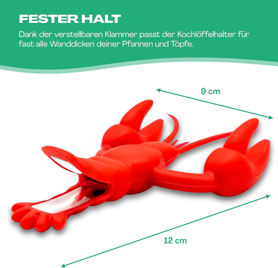 Netrox - Kochlöffelhalter - einfach an Topf befestigen - Hitzebeständig und BPA-Frei - Küchen Gadget