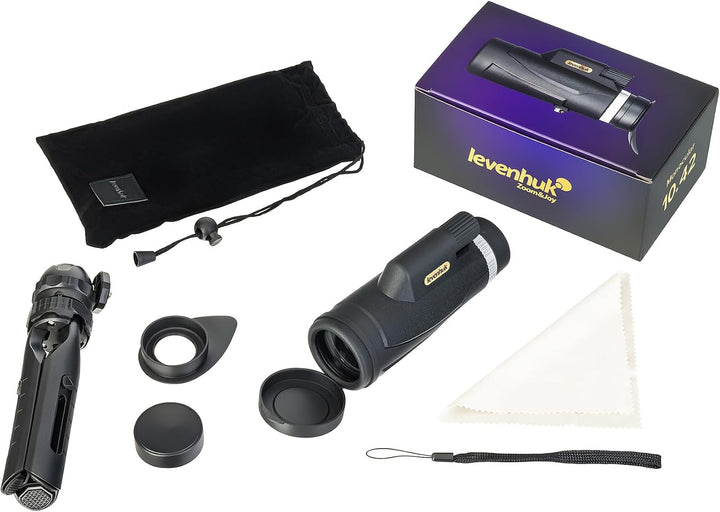 Levenhuk New Wise Plus 10x42 Monokular mit BaK-4 Optik und IP67-Schutz | Leichtes und Tragbares, Sti