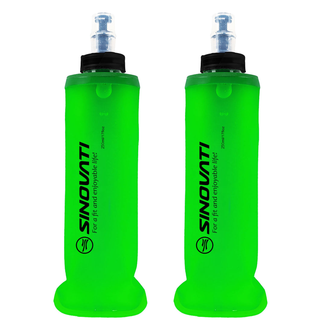 SINOVATI® TPU Faltbare Trinkflaschen, Soft Flask, Wasserflasche BPA-Frei Sportflasche für Trinkrucks
