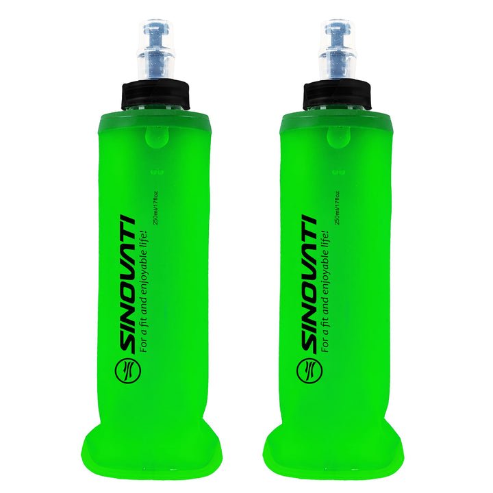 SINOVATI® TPU Faltbare Trinkflaschen, Soft Flask, Wasserflasche BPA-Frei Sportflasche für Trinkrucks
