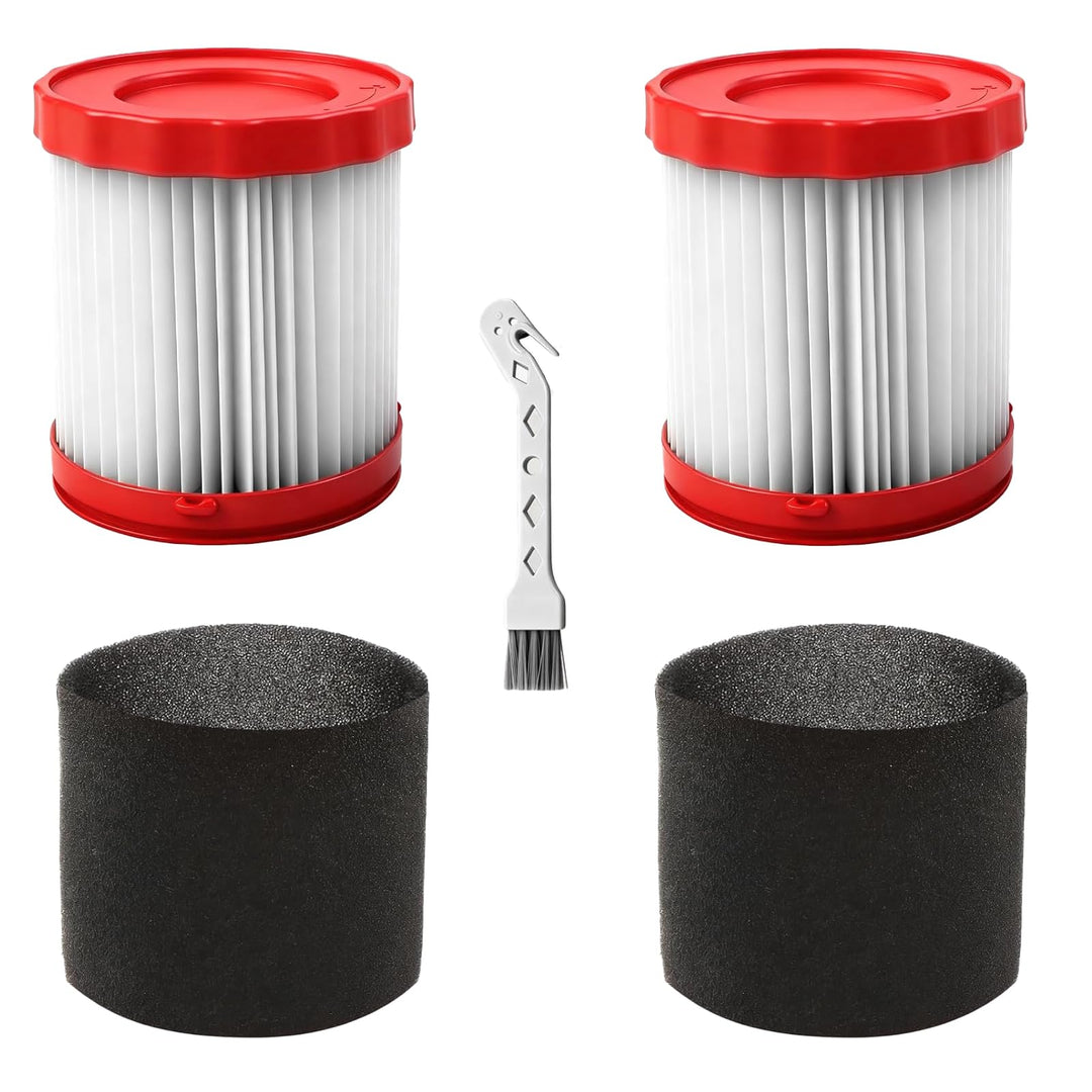 2 Stück Hepa Filter für Bosch Gas 18 V, GAS18V-3 / GAS18V-10L Ersatzfilter | Waschbare VF320H HEPA E
