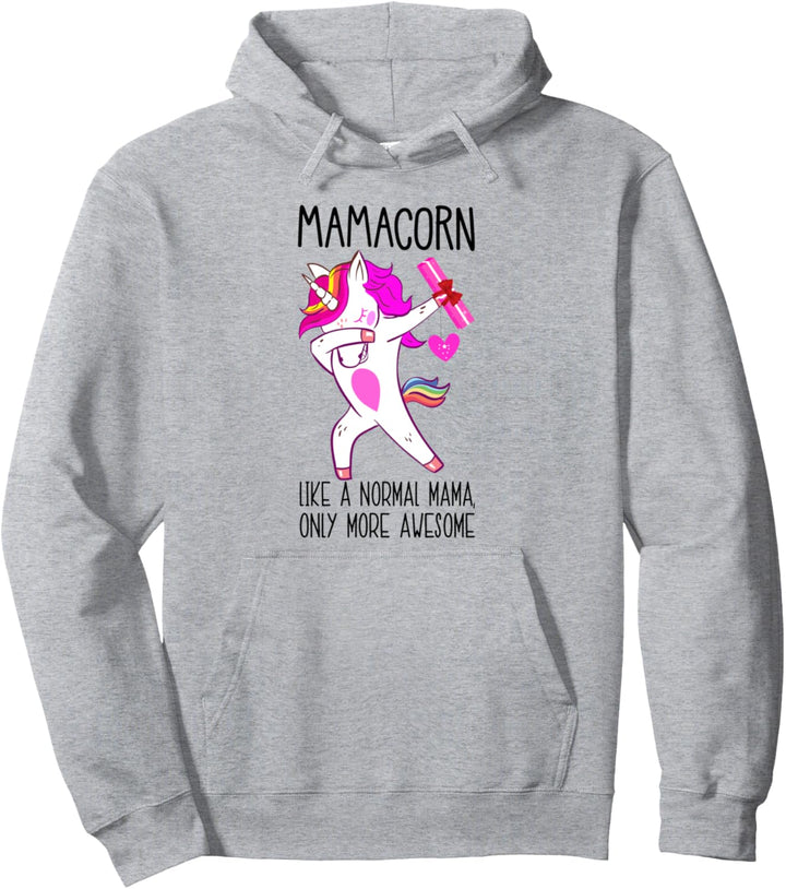 Mamacorn Unicorn Mama Funny Gifts for Mom Mother Mum Mommy Pullover Hoodie