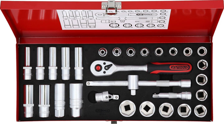 KS Tools 917.4031 3/8" Steckschlüssel-Satz, 30-tlg.