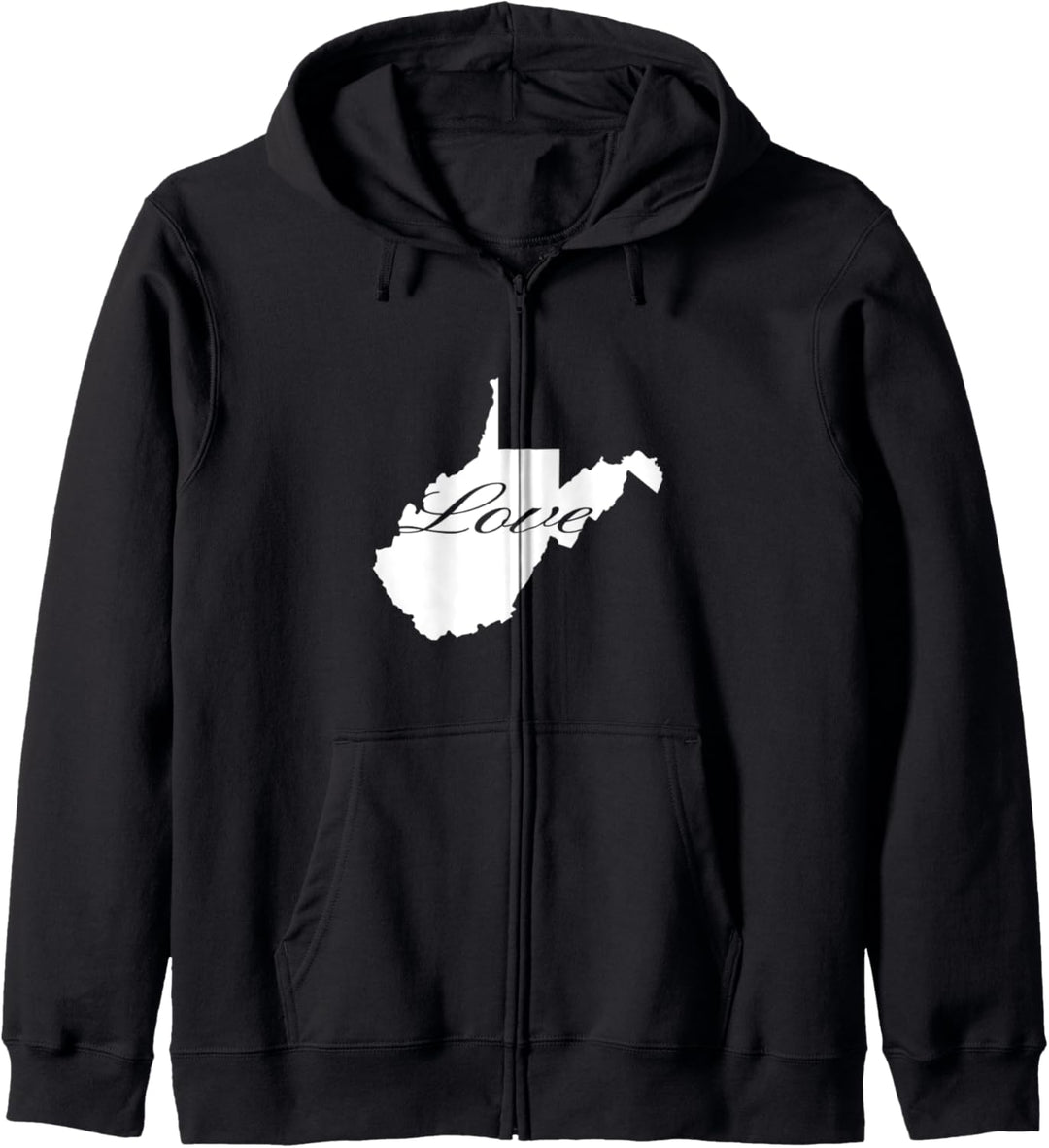 West Virginia Cursive Love State Kapuzenjacke