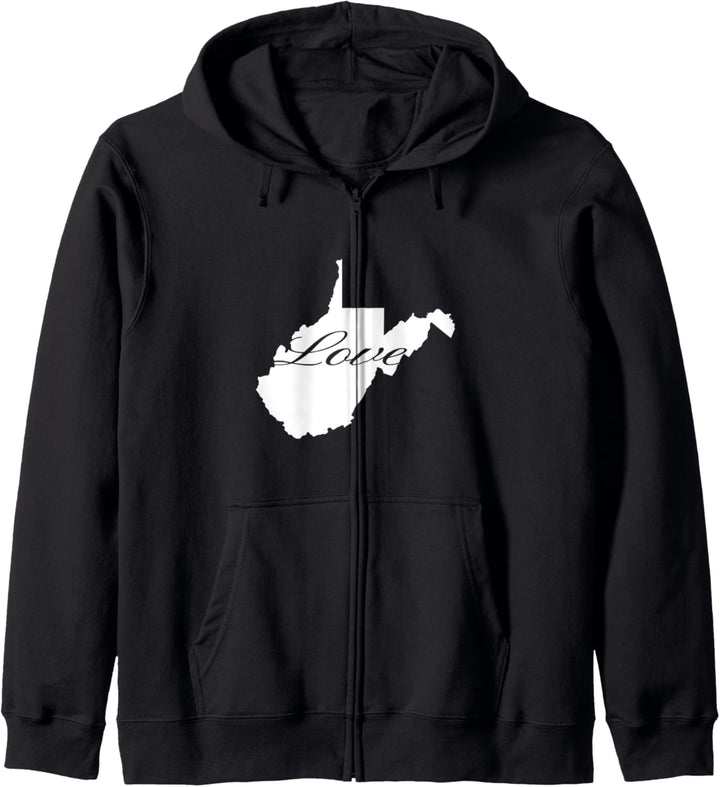 West Virginia Cursive Love State Kapuzenjacke