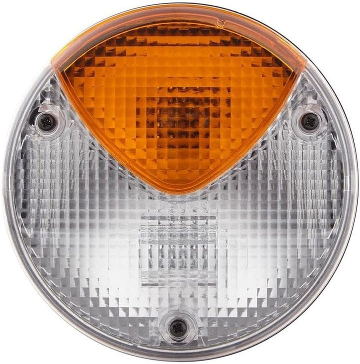 HELLA - Heckleuchte - Glühlampe - 12/24V - Anbau/geschraubt - Lichtscheibenfarbe: weiss/gelb - Steck
