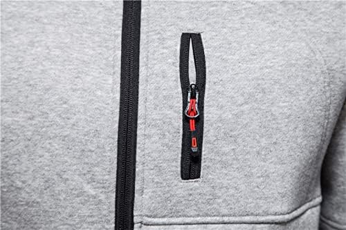 CTU Herren Hoodies Zip Up Langarm Fleece Sweatshirts Hoodies für Männer S-3XL XXL Blau, XXL Blau