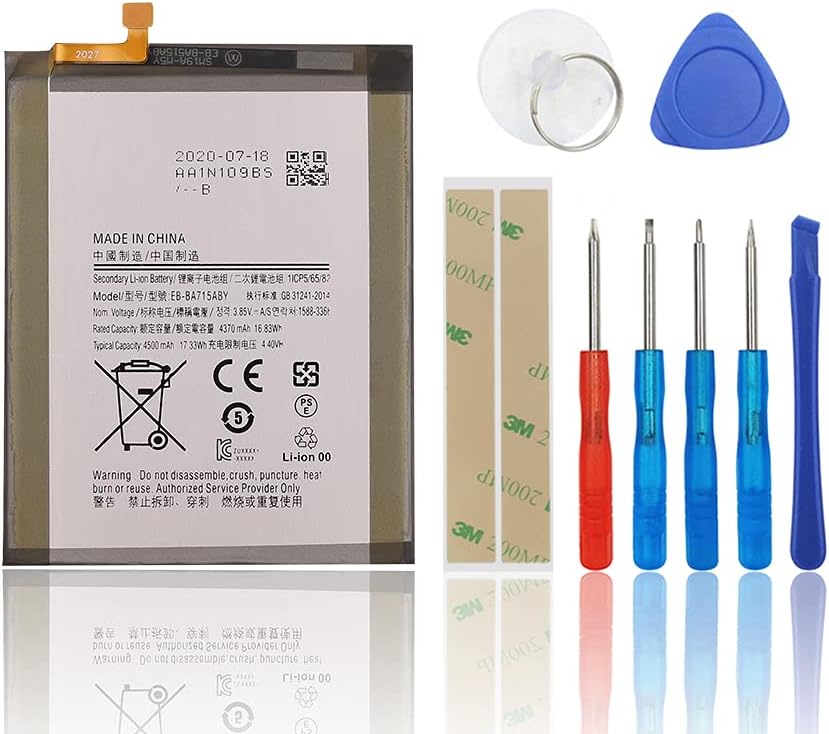 SwarKing Ersatz Akku EB-BA715ABY Kompatibel mit Samsung Galaxy A71 SM-A715 with Toolkit
