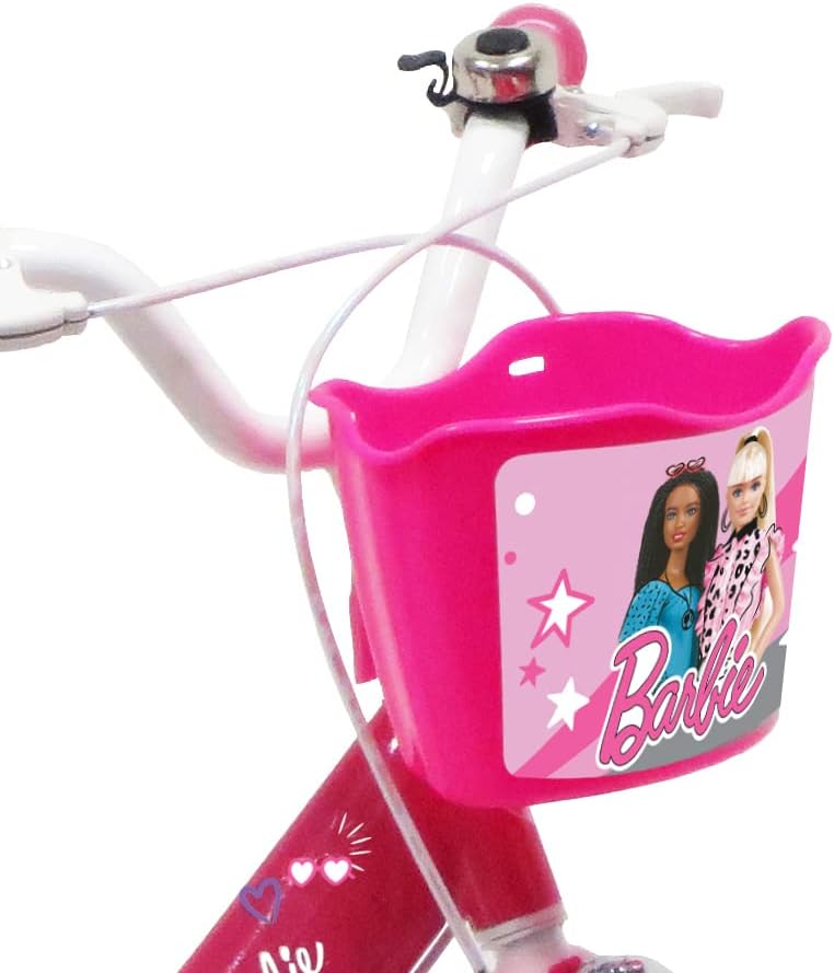 Barbie Babys (Mädchen) 22182 Fahrrad, Rosa/Weiss, 16"