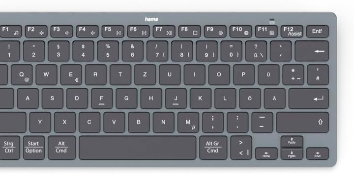 Hama Bluetooth Mini Tastatur Travel 400" für Tablets, kabellose Tastatur, QWERTZ DE Layout schwarz