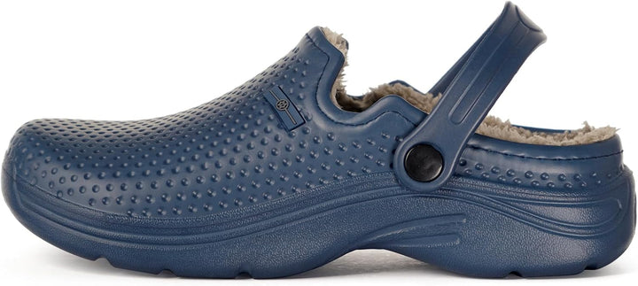 Hsyooes Clogs Damen Winter Gartenschuhe Herren Gefütterte Hausschuhe Wasserdicht Plüsch Pantoletten
