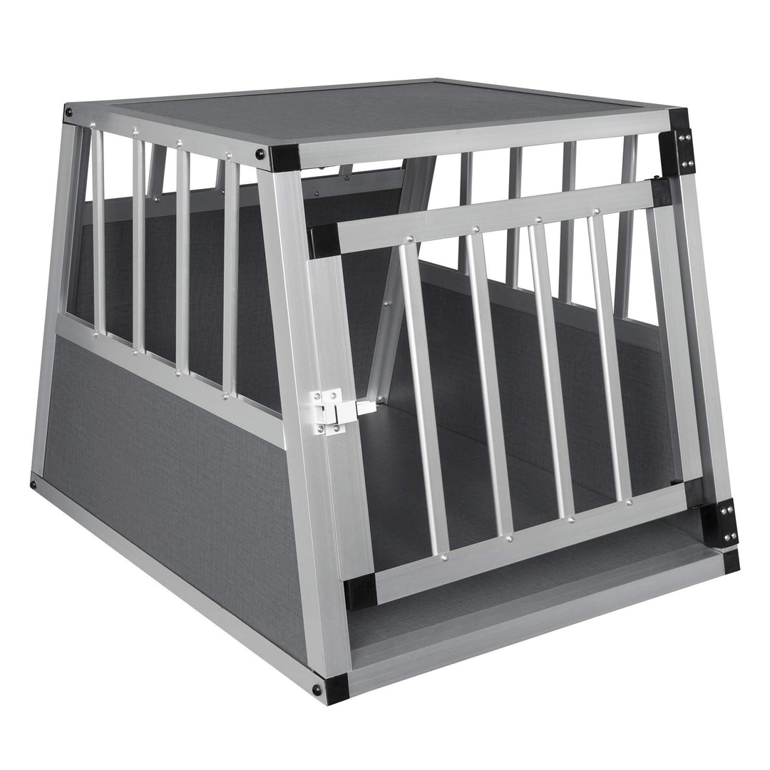 EUGAD Hundetransportbox Aluminium, Hundebox Auto Kofferraum für mittlere/kleine Hunde,Autotransportb
