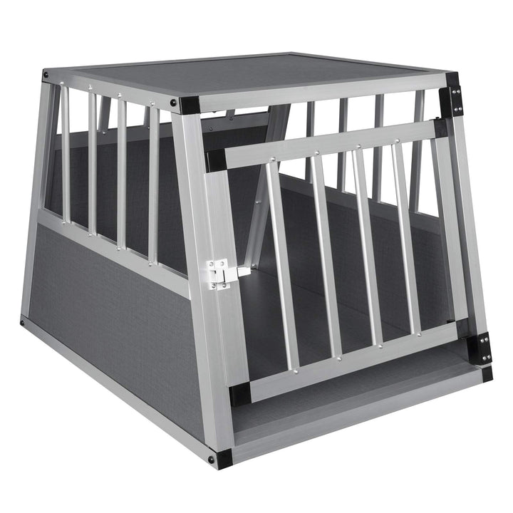 EUGAD Hundetransportbox Aluminium, Hundebox Auto Kofferraum für mittlere/kleine Hunde,Autotransportb