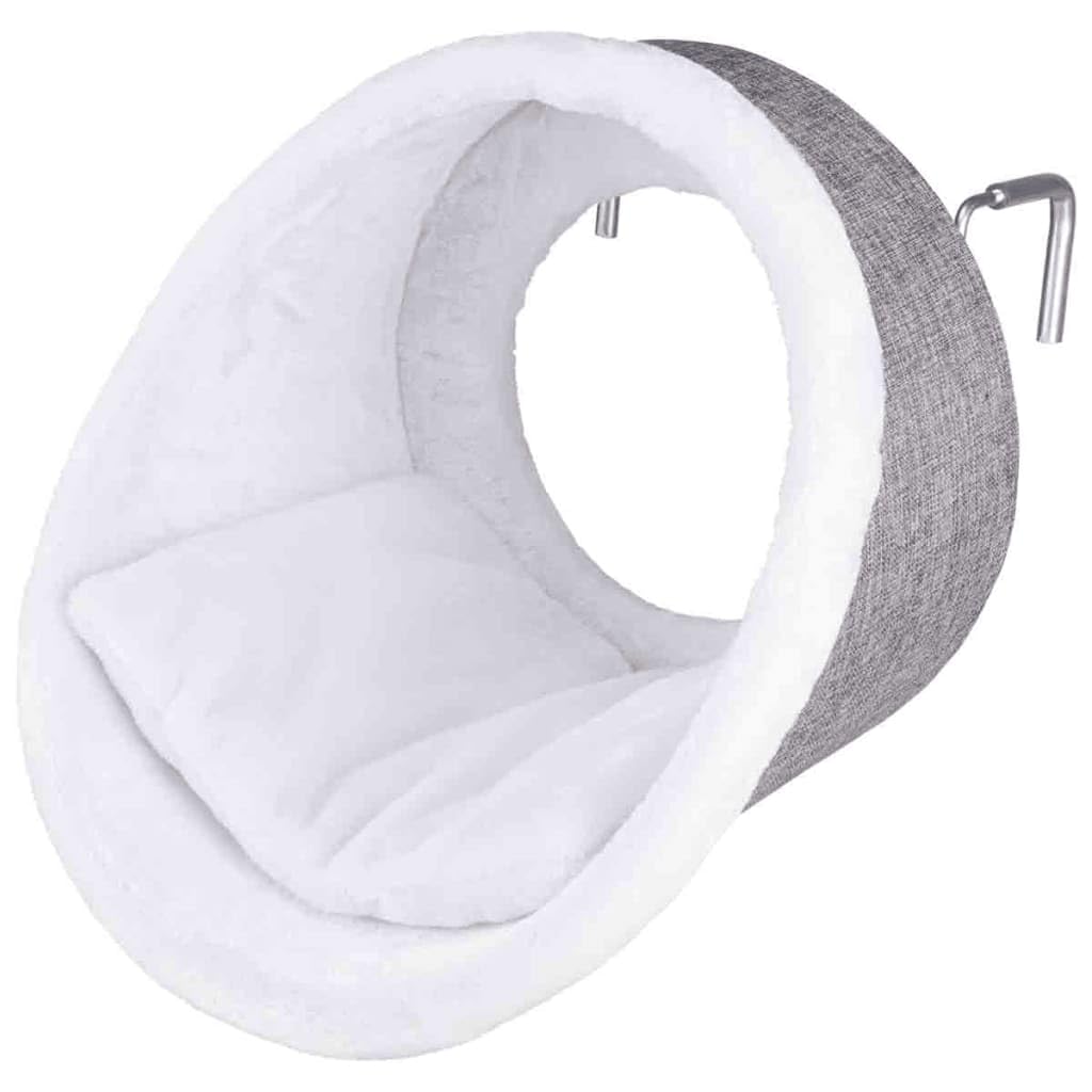 Trixie 43144 Hängehöhle für Heizkörper, rund, ø 38 × 34 cm, weiss/grau