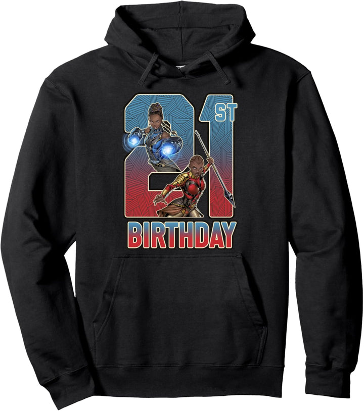 Marvel Black Panther Shuri & Okoye 21st Birthday Pullover Hoodie