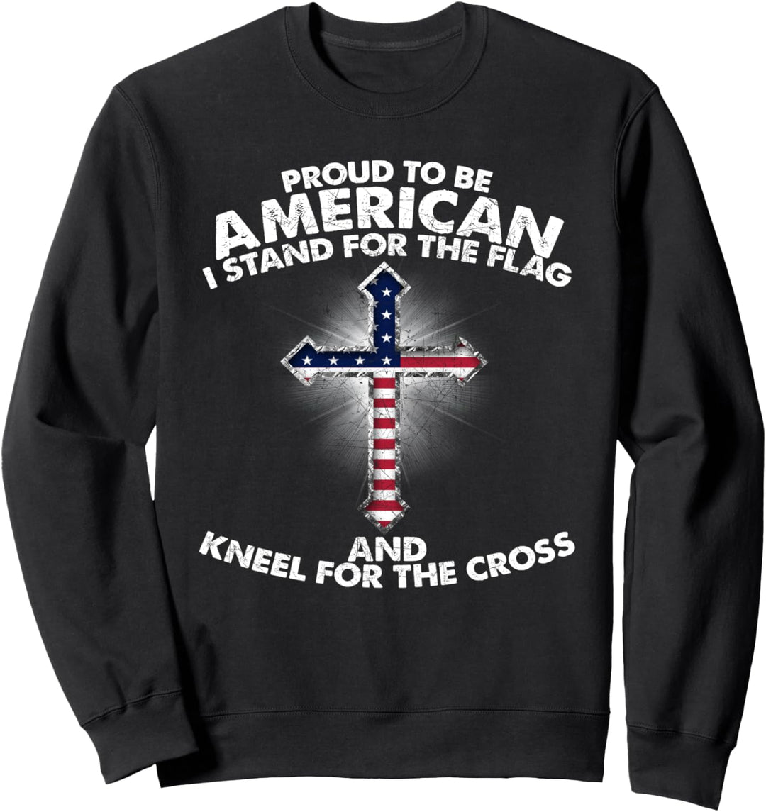 Stehen Sie für die Flagge religiöse christliche Sweatshirt