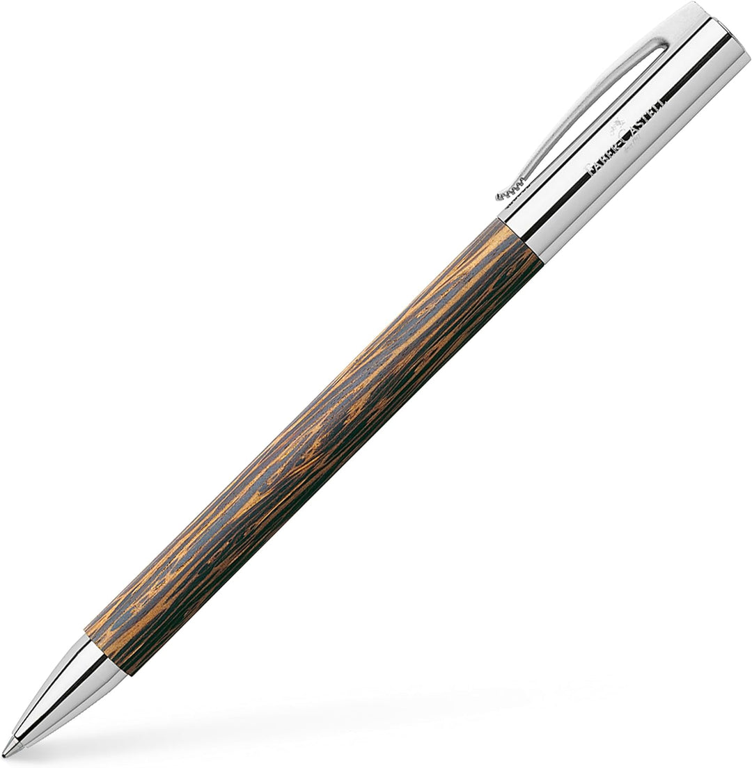 Faber-Castell 148150 - Drehkugelschreiber AMBITION Cocos, Mine: B, inklusive Geschenkverpackung Coco
