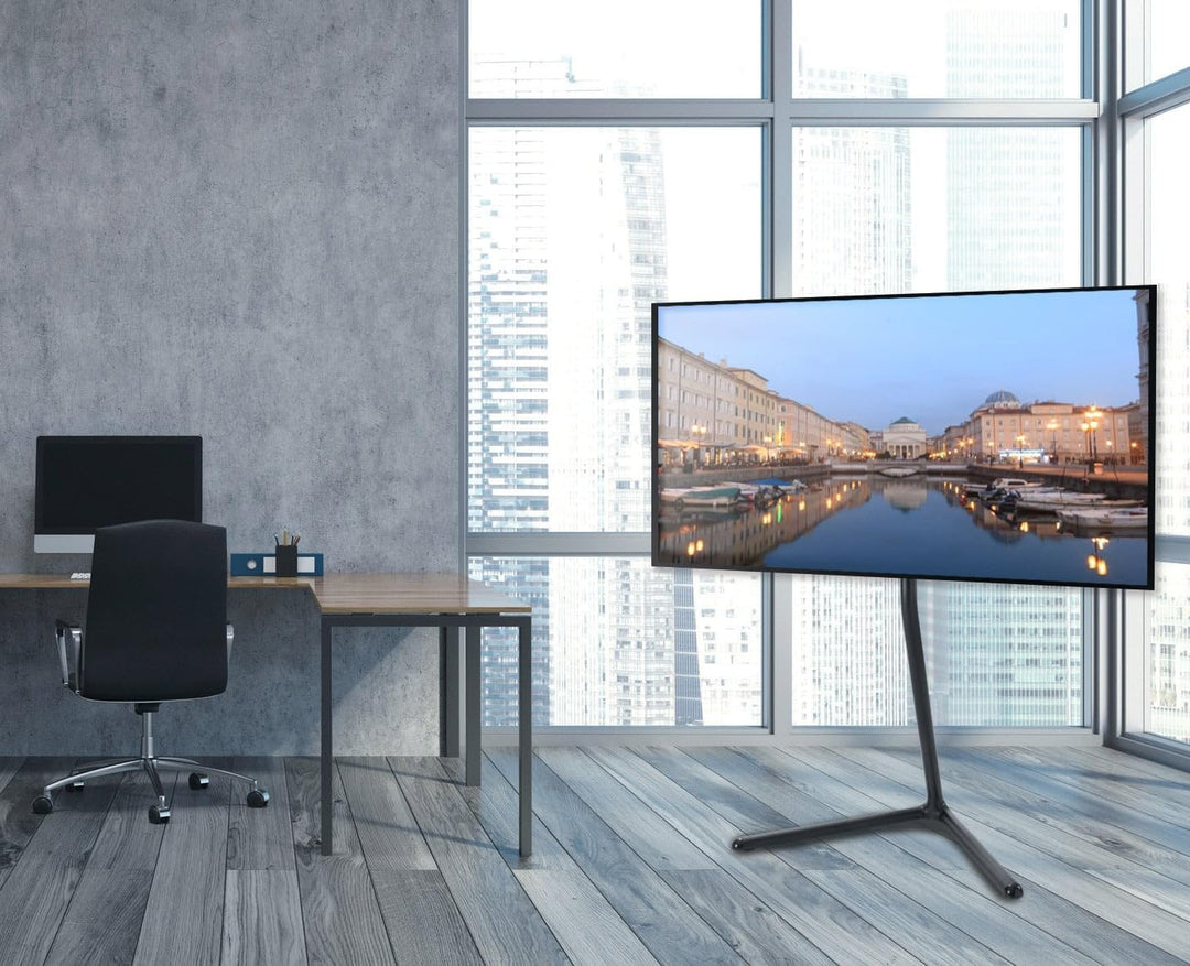 LogiLink BP0079 TV-Halterung Ständer (49-70 Zoll) V-Base, schwarz 49-70" (TV Ständer) BP0079 TV-Stän