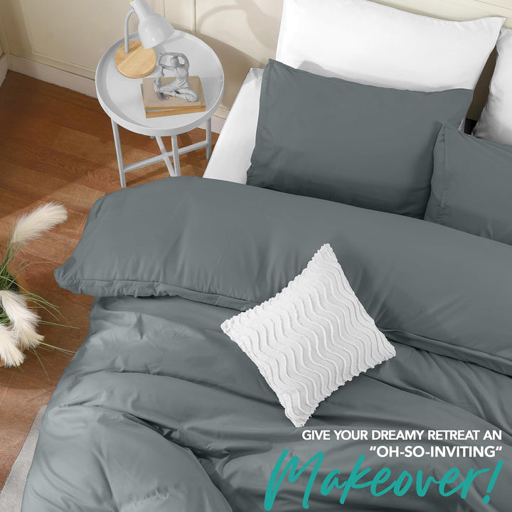 Utopia Bedding Leichtes Bettbezug-Set mit 50 x 65 cm Kissenbezügen, 200 x 220 cm, weiches Mikrofaser