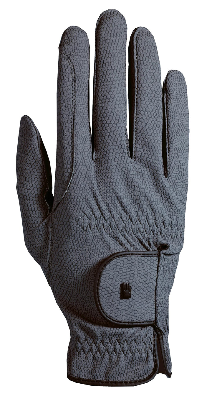 Roeckl Sports Reithandschuh ROECK-Grip, Turnier Sommer Handschuh, 7 Farben, Grösse 6-11 7 Anthrazit,