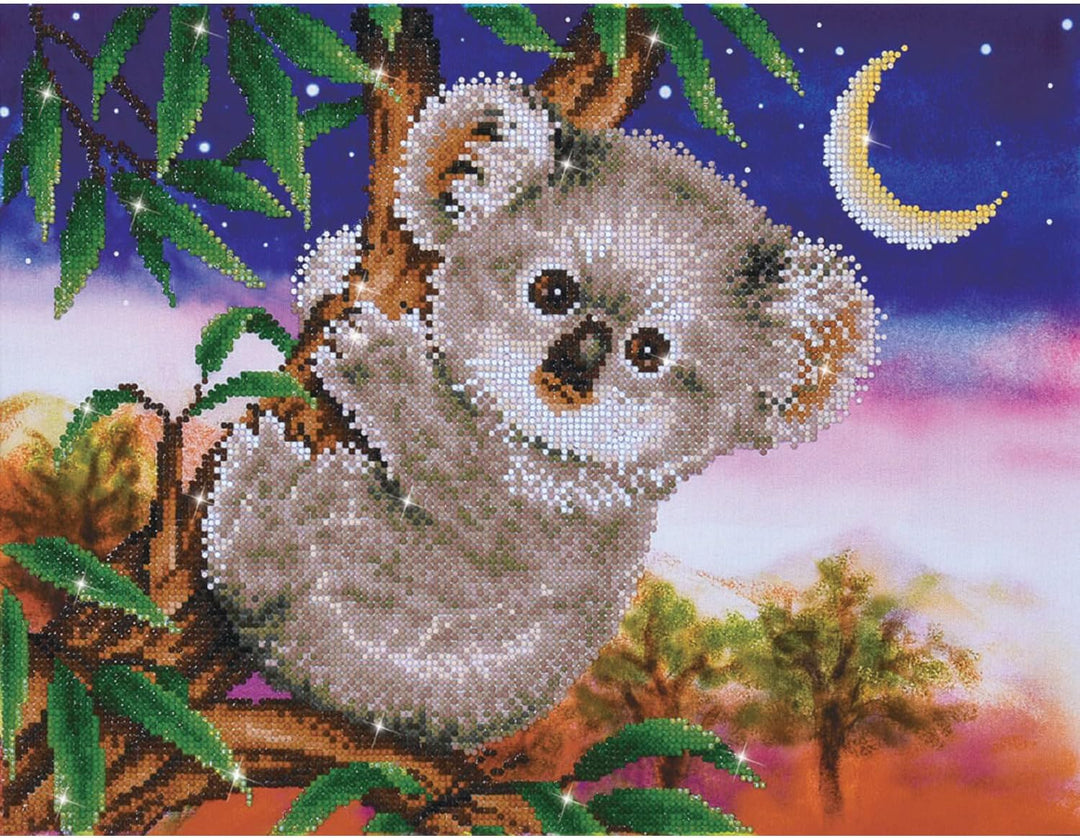 DIAMOND DOTZ DD7.012 - Original 5D Diamond Painting Set Koala Snack, Kreativset mit 11.796 Diamant M