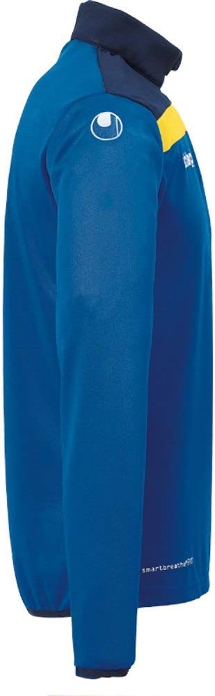 uhlsport Herren Offense 23 1/4 Zip Top Herren Sweatshirt L Azurblau/Marine/Limonenge, L Azurblau/Mar