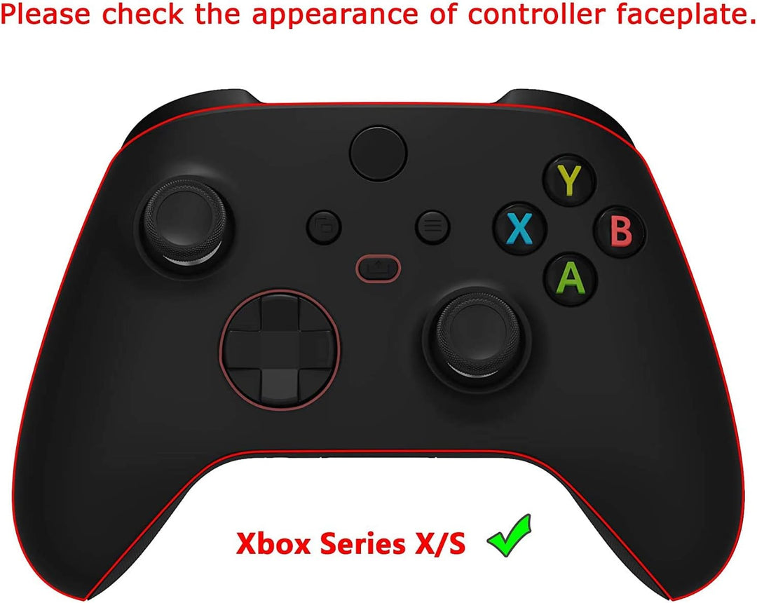 eXtremeRate Tasten Set für Xbox Series X&S Controller, Glänzende DIY-Ersatz D-Pad/ABXY/View/Share/Me
