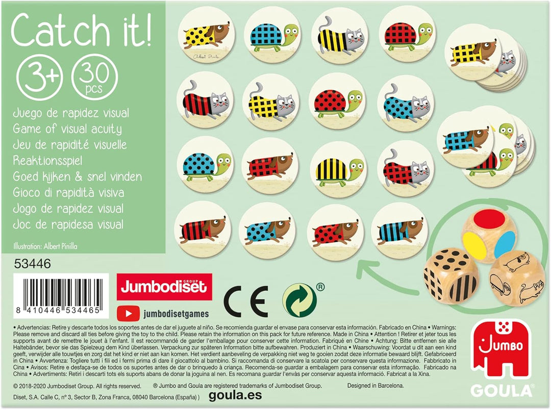 Goula Catch it, Reaktionsspiel, 53446 Tiere, Tiere