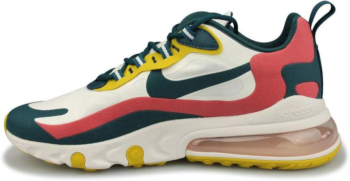 Nike Air Max 270 React Ww Herren Low-Top 40 EU Summit White Midnight Turq Pueblo Red, 40 EU Summit W