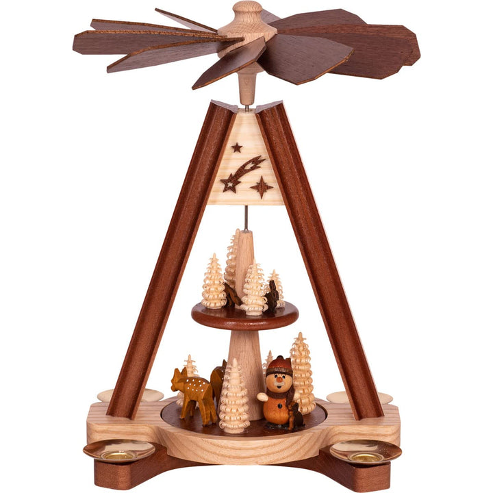 Saico Weihnachtspyramide, Holz, 2-farbig, 24cm