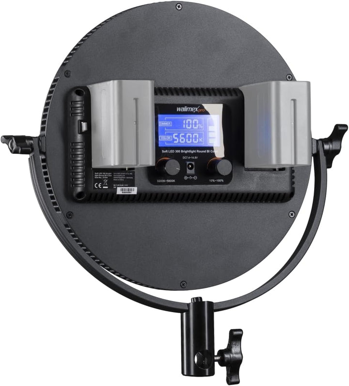 Walimex Pro Soft LED 300 Round Bi-Color, schwarz