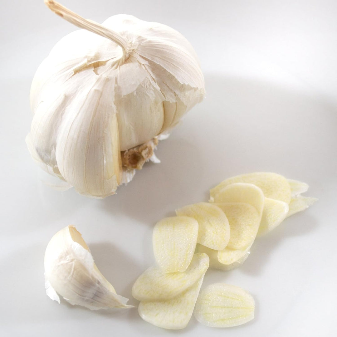 Knoblauchschneider, hauchdünne Knoblauch Scheiben schneiden, Reibe Schneider Hobel Knoblauchpresse (
