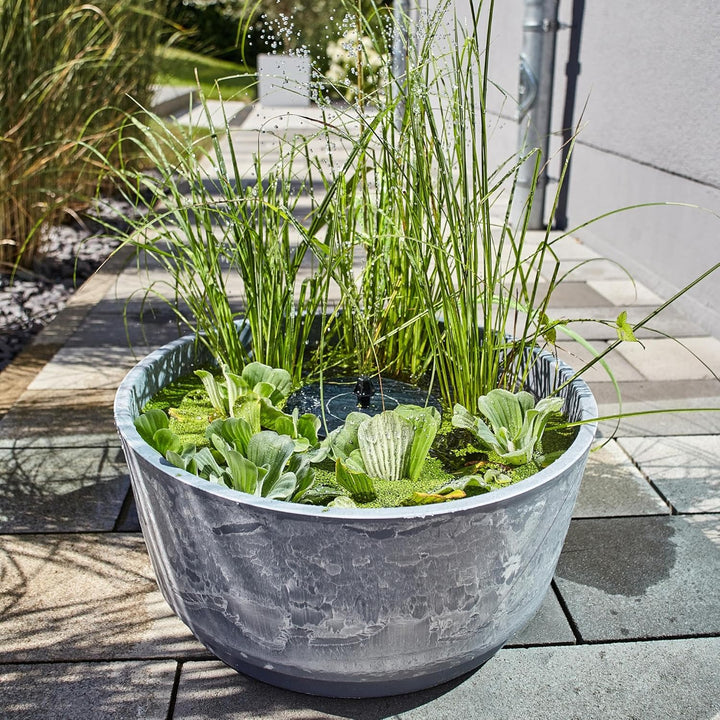 Heissner Solar Wassergarten AQUATOPIA inkl. Wasserspielpumpe - Miniteich, Dekoteich, Balkonteich