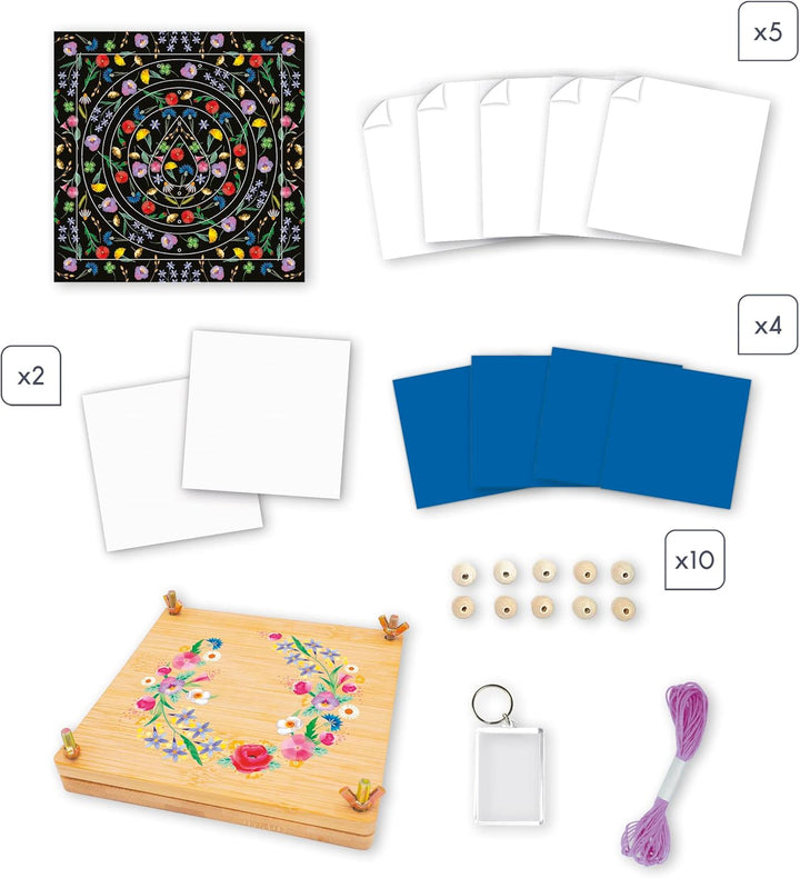 Janod - Blumenpresse für Kinder - 6 Bastelaktivitäten - Les Ateliers Déco - Kreatives Hobby Kinder -