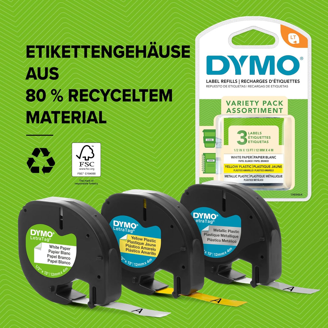 DYMO LetraTag 200B-Beschriftungsgerät mit Bluetooth | kompakter Etikettendrucker | verbindet Sich üb