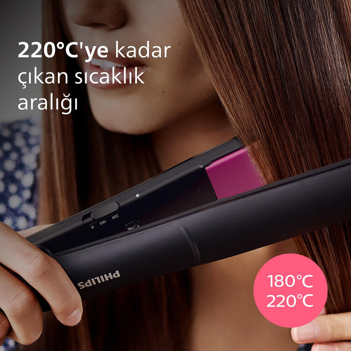 PHILIPS BHS375 / 00 Essential Straightener, ThermoProtect-Technologie, Keratin- und Keramikplatten,