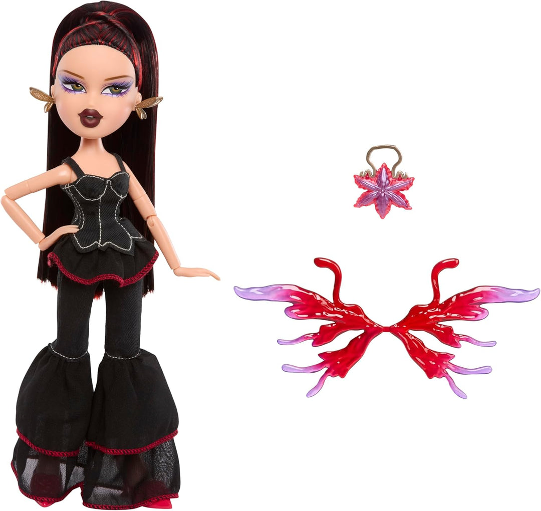 Bratz Fashion Pixiez Lina - Sammelbare Fantasie Puppe mit echter Mode und Accessoires, Flügel verwan